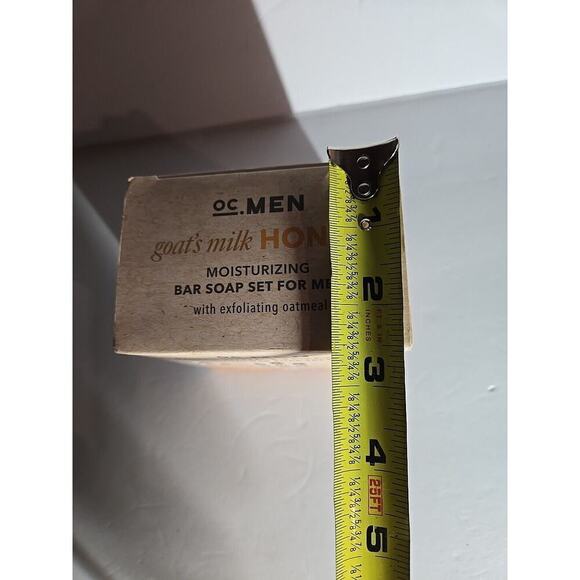 3 Bars MAN Soap - Goat's Milk Honey Oatmeal - 24 oz. Total - OC Men USA 8 Oz Ea - Picture 9 of 10